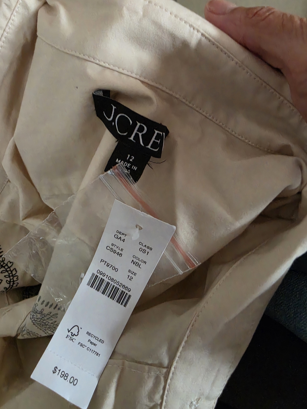 J.Crew NWT Bandana Mini Dress - Picture 6 of 6